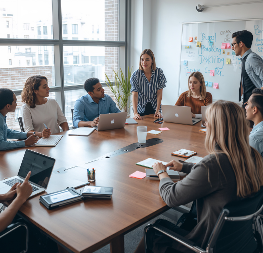 Team working together